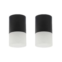 Vito Donna-AS/D65mm Mini Downlight Frame Black &amp;Transparent Set of 2