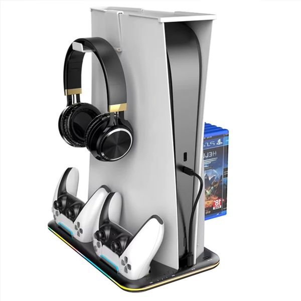 Lucky Fox LF-P0527 PS5 Slim Cooling &amp; Dual Controller Charging Dock