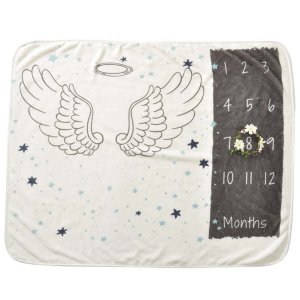Milestone Baby Blanket - Angel Wings
