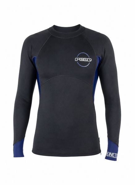 Reef Kinetic Long Sleeve Neoprene Top 1mm - Black/Navy
