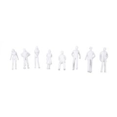 100PCS Figures 1: 75 Scaled Models Train Building People for Layout