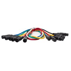 FTS-TX009+TX012/1M XLR Male To Female 1M (Multi-Colours)