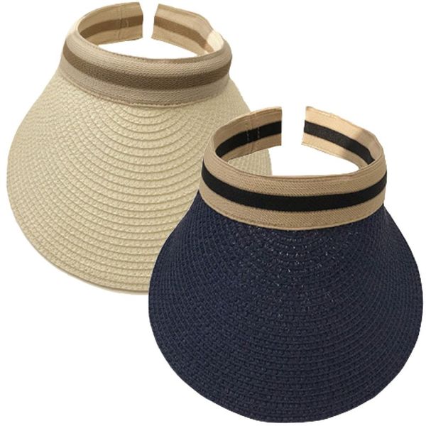 Fashion Open Top Ponytail Sun Hat Set Of 2