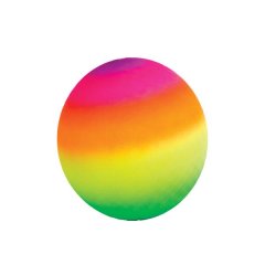 Ball - Textured - Rubber - Rainbow - 20cm - 3 Pack