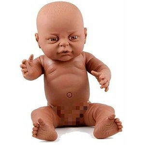 Anatomically Correct African Girl Doll 41cm - 16" Lifelike Toy