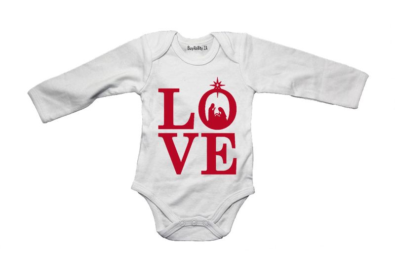 Love Christmas! - Long Sleeve - Baby Grow