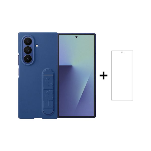 Samsung Galaxy Z Fold7 5G 512GB Dual Sim Blue Shadow + Blue Silicone Cover &amp; Anti-Reflective Film