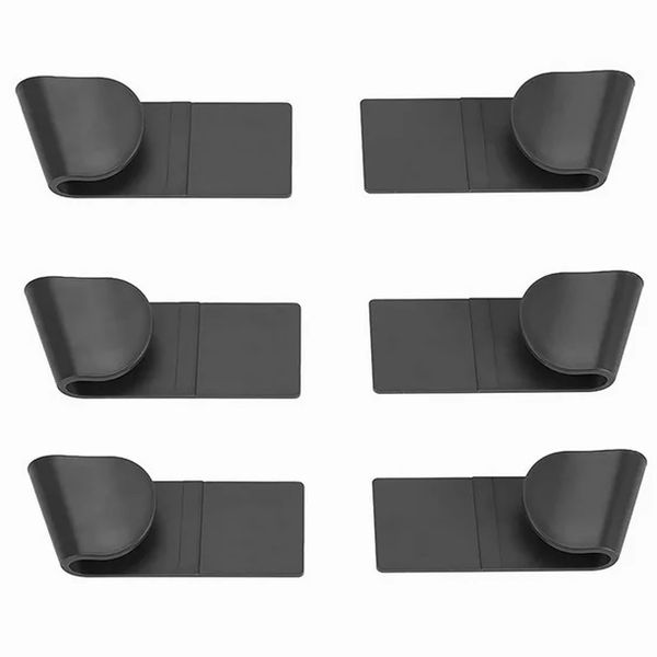 6-Piece Wall Mounted Pot Lid Holder Rack