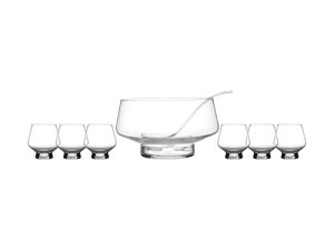 Maxwell and Williams Diamante Punch Bowl 8.5L - 7 piece set