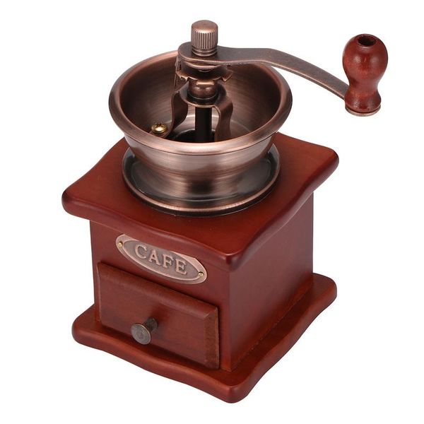 Coffee Mill Wood Mill Coffee Mill Stainless Steel Retro Spice Mini Burr Ce