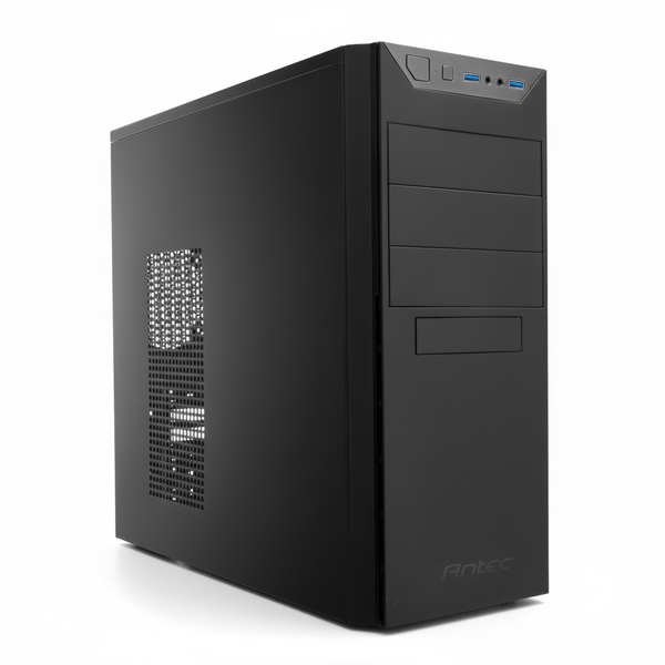 Antec Mini Tower Chassis for ATX, Micro-ATX &amp; ITX - Black