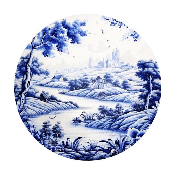 Delft-Echoes-Of-Holland-Round-Tablecloth