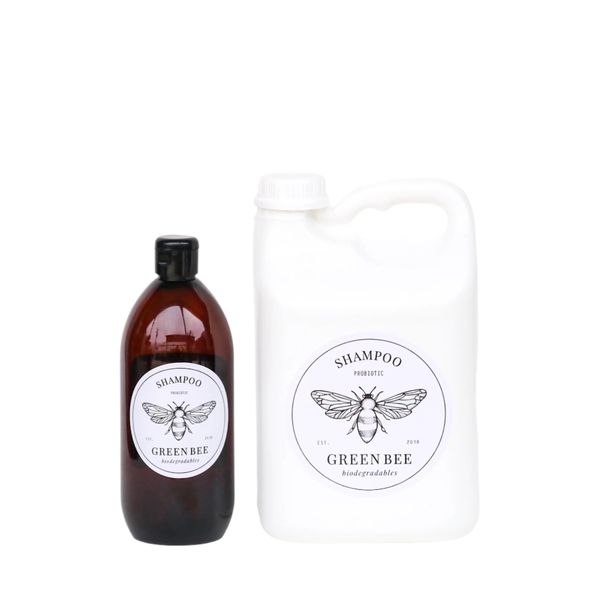 Green Bee Natural Probiotic Shampoo - 500ml + 2 Litre refill