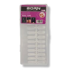 Square – Medium Full Cover Soft Gel Clear Matte Nail Tips – 240 Piece – Box