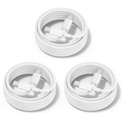 3 Pack 60W USB C to USB C Cable compatible with iPhone 16 15 Fast Charging