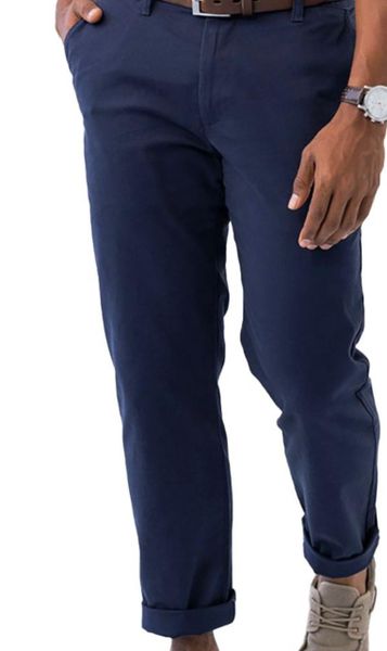NAUTICA Men NAVY Cotton Regular Pants