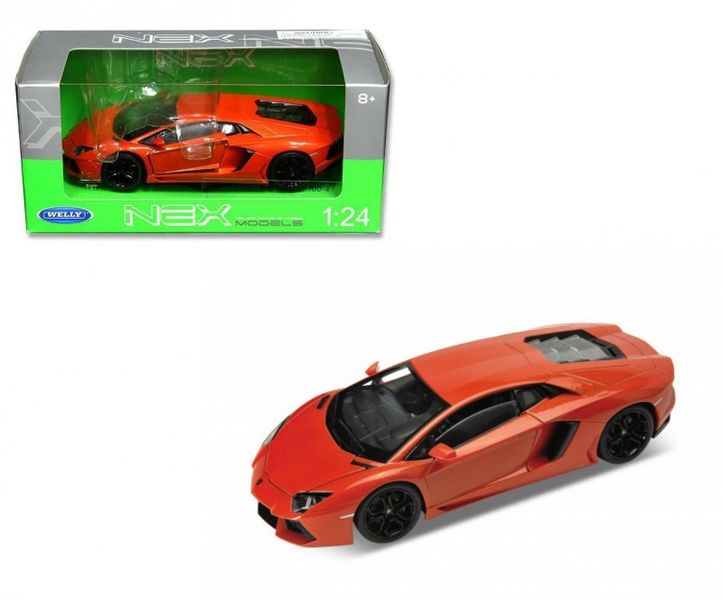 Welly-Lamborghini Aventador LP700-4 Orange - 1:24 Scale