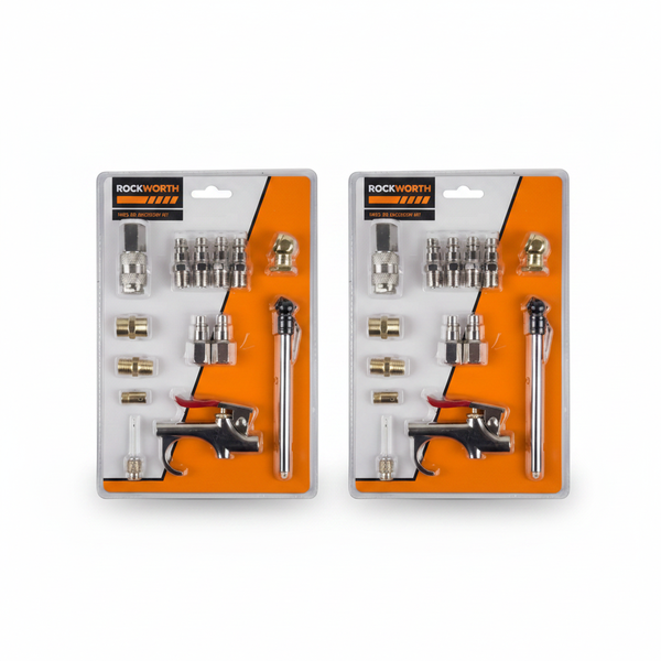 Rockworth 14 Piece Spray Gun Accessory Kit for Painting and - 2 Pack