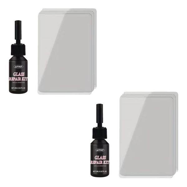 Automotive DIY Car Glass Windscreen Crack &amp; Chip Repair Kit Set of 2