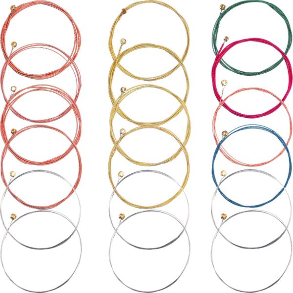 3 Set Acoustic Guitar Strings, Replacement Steel Guitar String