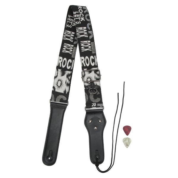 Nubuck Leather Guitar Strap Compatible with Bass