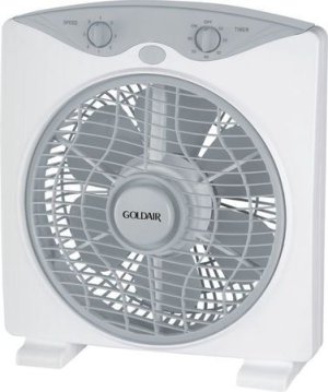 Goldair - 25cm Slimline Box Fan - White - 42010