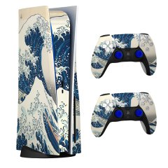 Skin Decal Sticker For PS5 Console, Controls &amp; Joystick Caps - Wave