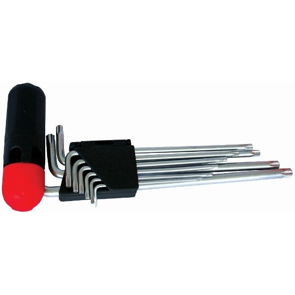 Tork Craft 9 Piece Torx Allen Key Set with Interchangeable Handle