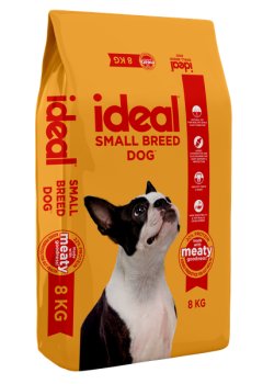 Ideal Small Breed Adult Dry Dog Food - Made with Meaty Goodness 8kg