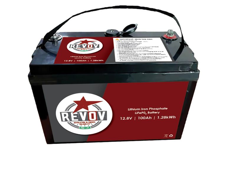100Ah 12.8V Revov Lithium Battery
