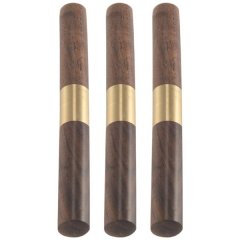 3-Piece Stainless Steel Ice Picks With Wooden Handle For Camping