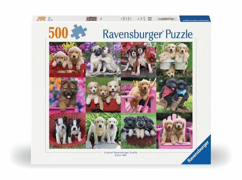 Ravensburger 500-piece Puzzle Puppy Pals
