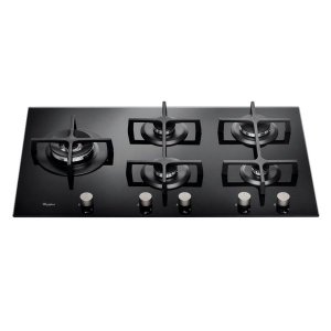 Whirlpool 90cm 5 Burners Glass Gas Hob - GOA 9523/NB