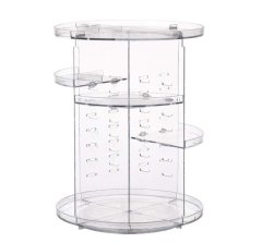 360 Degree Rotating Cosmetic Organizer Desktop Clear Vanity Organizer