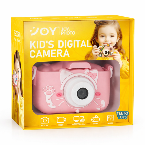 Cat Rechargeable Digital Camera for Kids - Toys for Girls