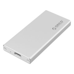 Orico 2.5' MSATA Ext HDD Enclosure - Silver