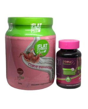 Weight Loss Flat Tummy Curve Enhancer Combo (With Vanilla Shake)