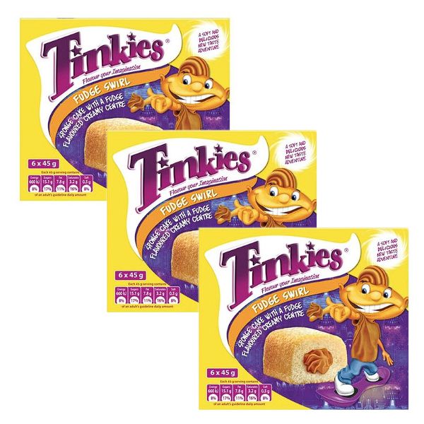 Tinkies Sponge Cakes Fudge Swirl 18 x 45g