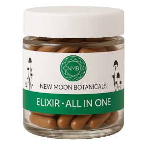 Elixir: All-In-One - 5 Mushroom Complex | 60 Capsules - 2 Months Supply