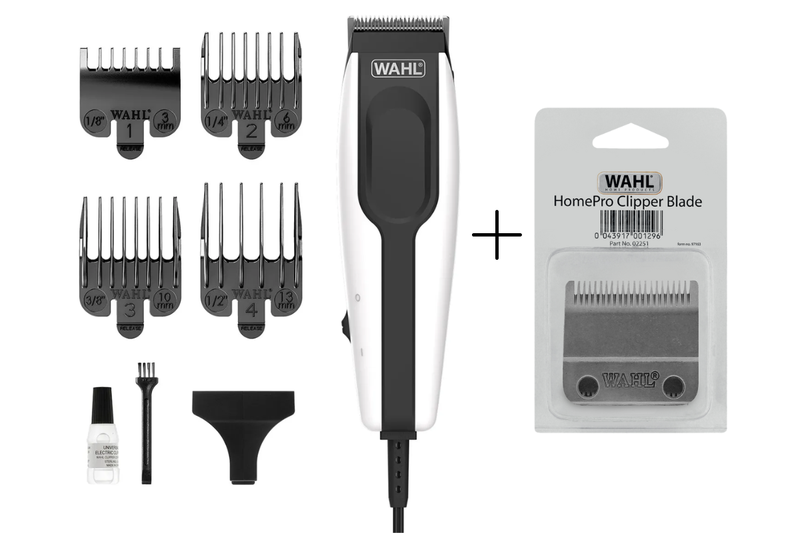 Wahl Home Pro Basic Corded Hair Clipper Kit + Wahl HomePro Blade Set