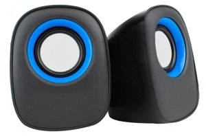 iRest 2.0 Multimedia USB Digital Computer Bass Speakers - Blue