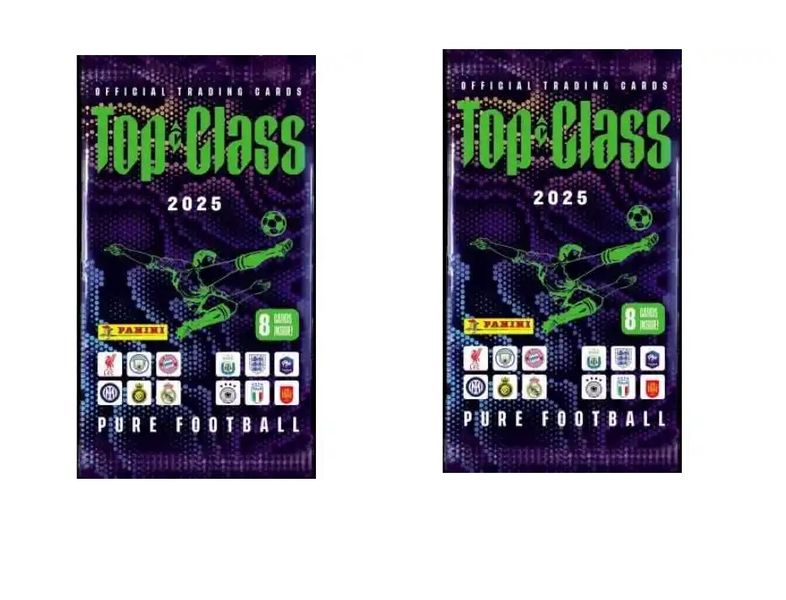 FIFA 365 Top Class 2025 Soccer Cards 2 Booster Pack Bundle - 16 Cards