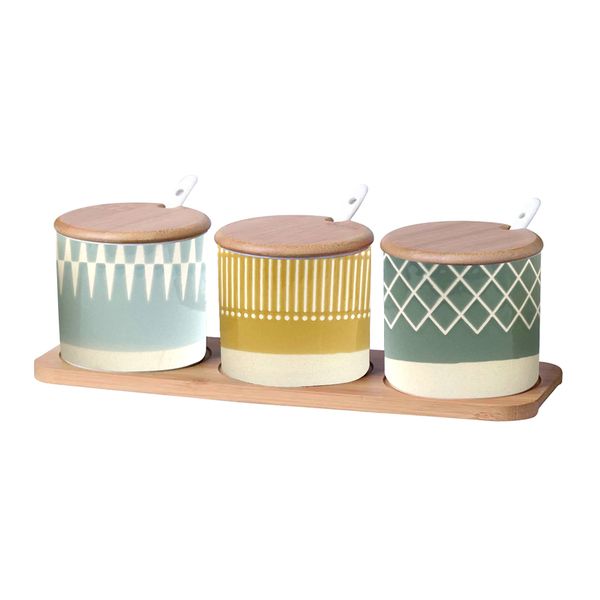 Nordic Seasoning Creative Ceramic Spice Jars Kitchen - 10 Pieces Set