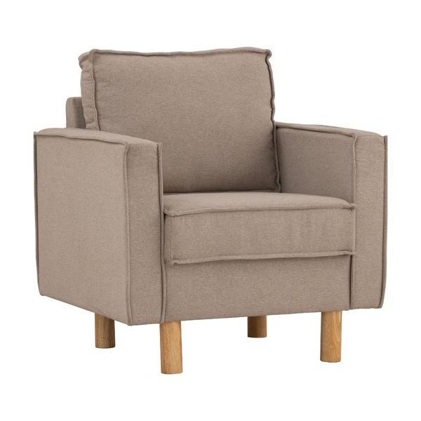 Bragg Nexon 1-Seater Armchair Sofa Couch, Beige