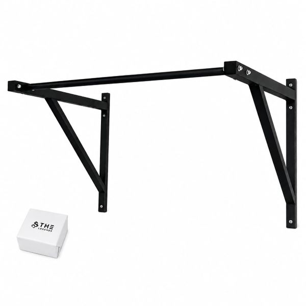 The Legends Wall Mounted Pull-Up &amp; Chin-Up Bar 250kg Max Load + Gym Chalk