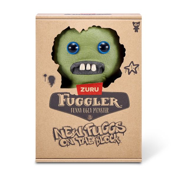 Fuggler New Fuggs on the Block 9" Plush - Green with 4 Eyes