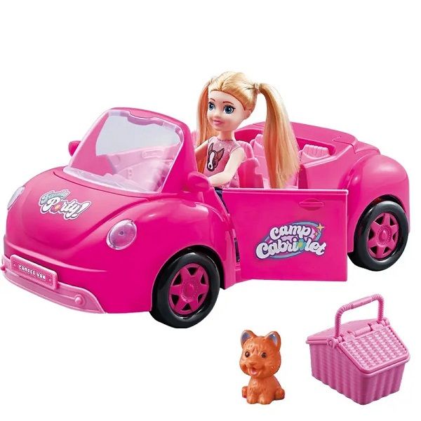 Mini Car for Dolls Vehicle Toy Set for Girls