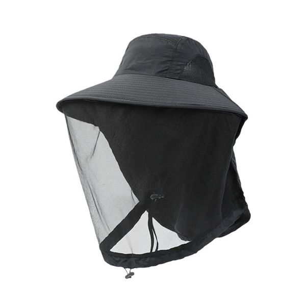 Foldable Pest Control Fishing Hat With Net