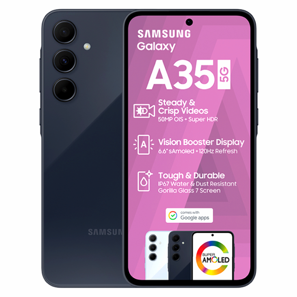 Samsung Galaxy A35 128GB 12GB-Dual Sim - Certified Preowned