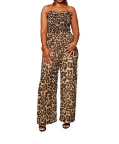 Jessica Leopard Jumpsuit for Women